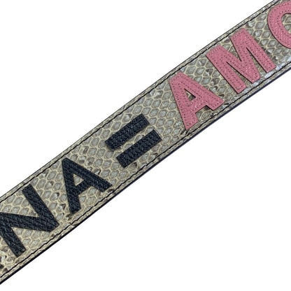 Dolce & Gabbana Bag Strap Leather Gray Multicolor Accent — view 3