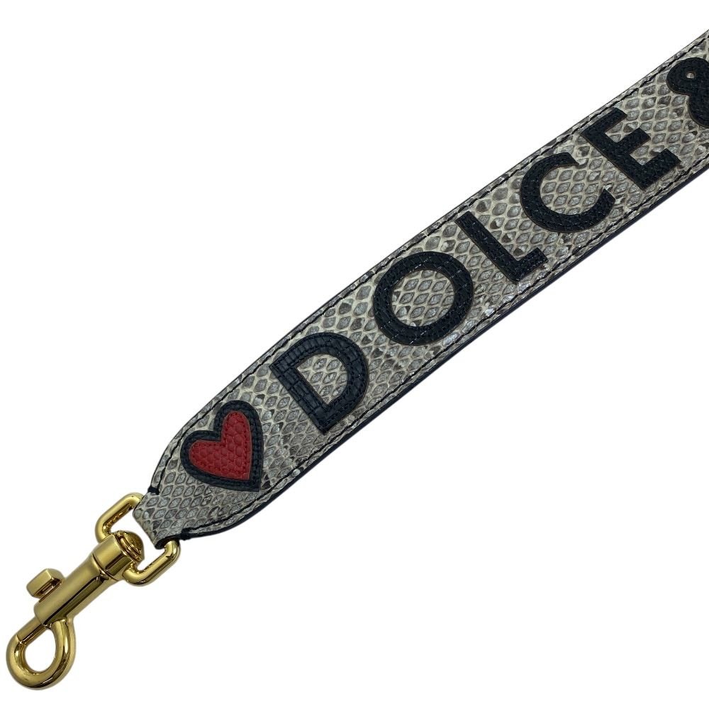 Dolce & Gabbana Bag Strap Leather Gray Multicolor Accent — view 5