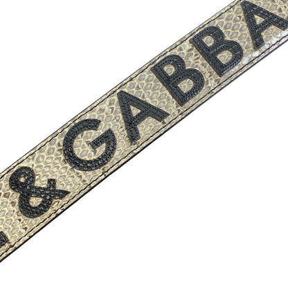 Dolce & Gabbana Bag Strap Leather Gray Multicolor Accent — view 4