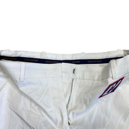 Louis Vuitton Patch Logo Shorts Polyurethane White Feminine Mode — view 7