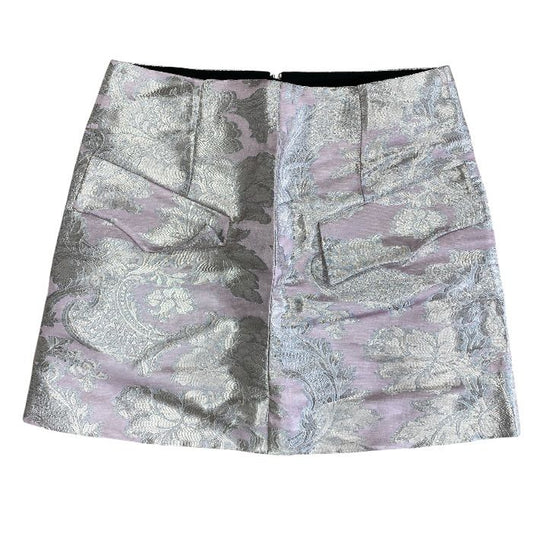 Louis Vuitton Jacquard Mini Skirt yon Polyester Pink mini