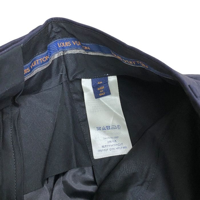 Louis Vuitton Trousers Suit Pants Striped Straight Gyk Wool Navy Business Smart — view 9
