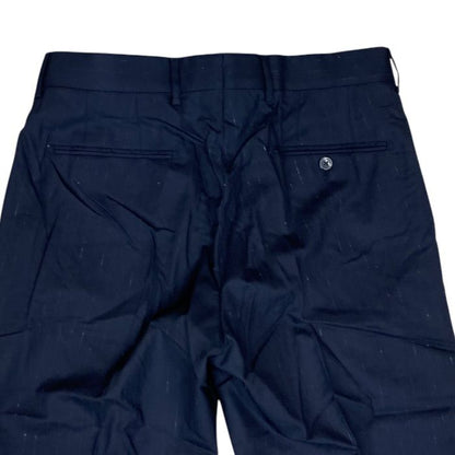 Louis Vuitton Trousers Suit Pants Striped Straight Gyk Wool Navy Business Smart — view 7