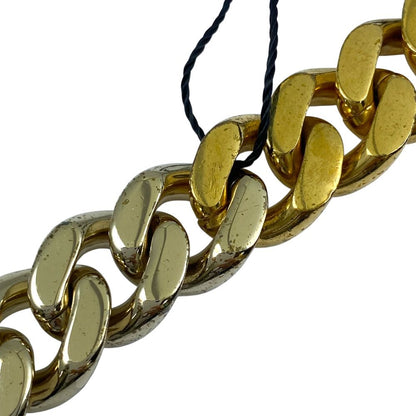 Saint Laurent Chain Bracelet Bangle Brass Gold Feminine Accent — view 6