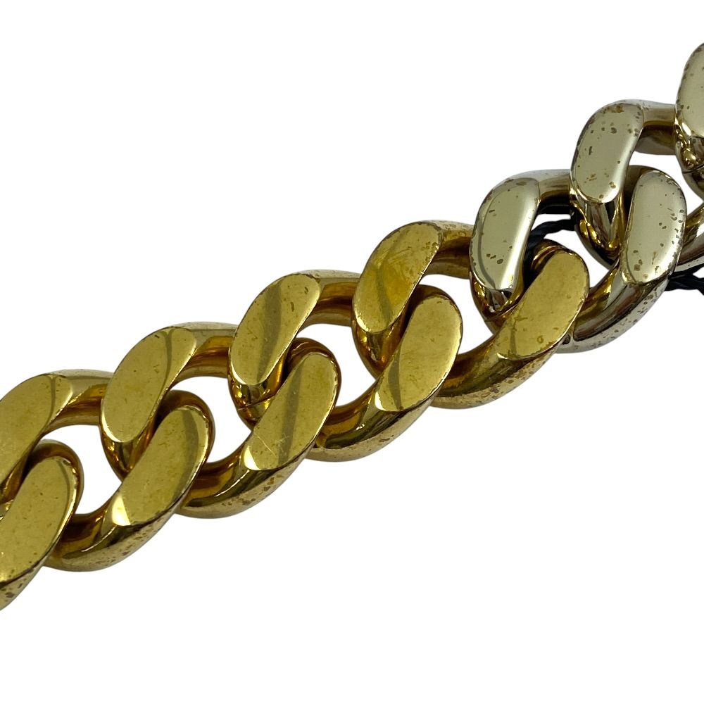 Saint Laurent Chain Bracelet Bangle Brass Gold Feminine Accent — view 3