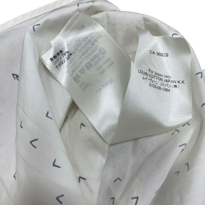 Louis Vuitton Damier Splash Red Long Sleeve Shirt Logo Nf4 Cotton White Smart — view 9