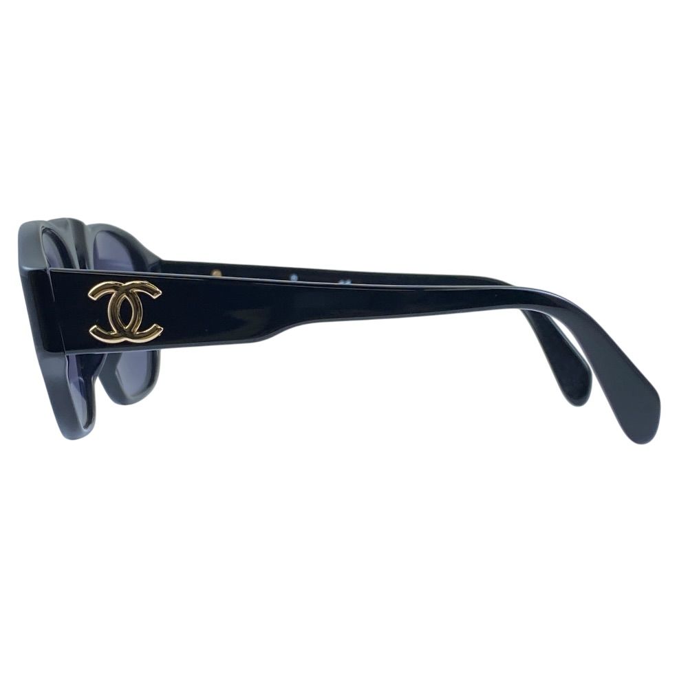 Chanel CC Logo Sunglasses Eyewear Acetate Black Feminine Mode — view 3