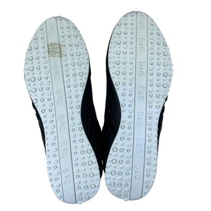 Dolce & Gabbana Swan Low Cut Sneakers Logo Leather Black 42) Street Mode Italy — view 9