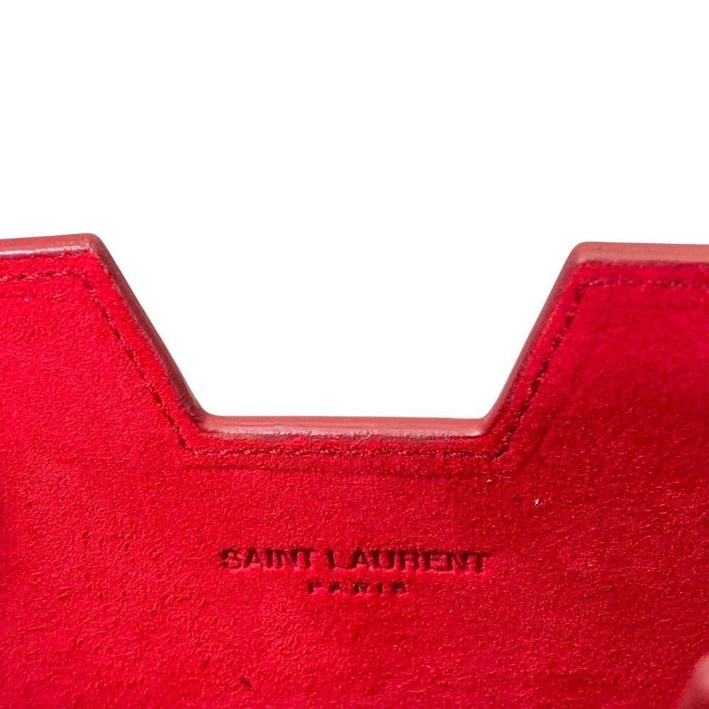 Saint Laurent iPad Case Tablet Pouch Leather Red Practical — view 7