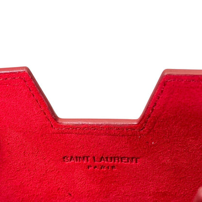 Saint Laurent iPad Case Tablet Pouch Leather Red Practical — view 7