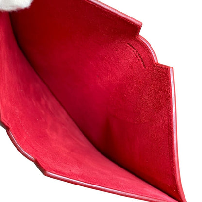 Saint Laurent iPad Case Tablet Pouch Leather Red Practical — view 8