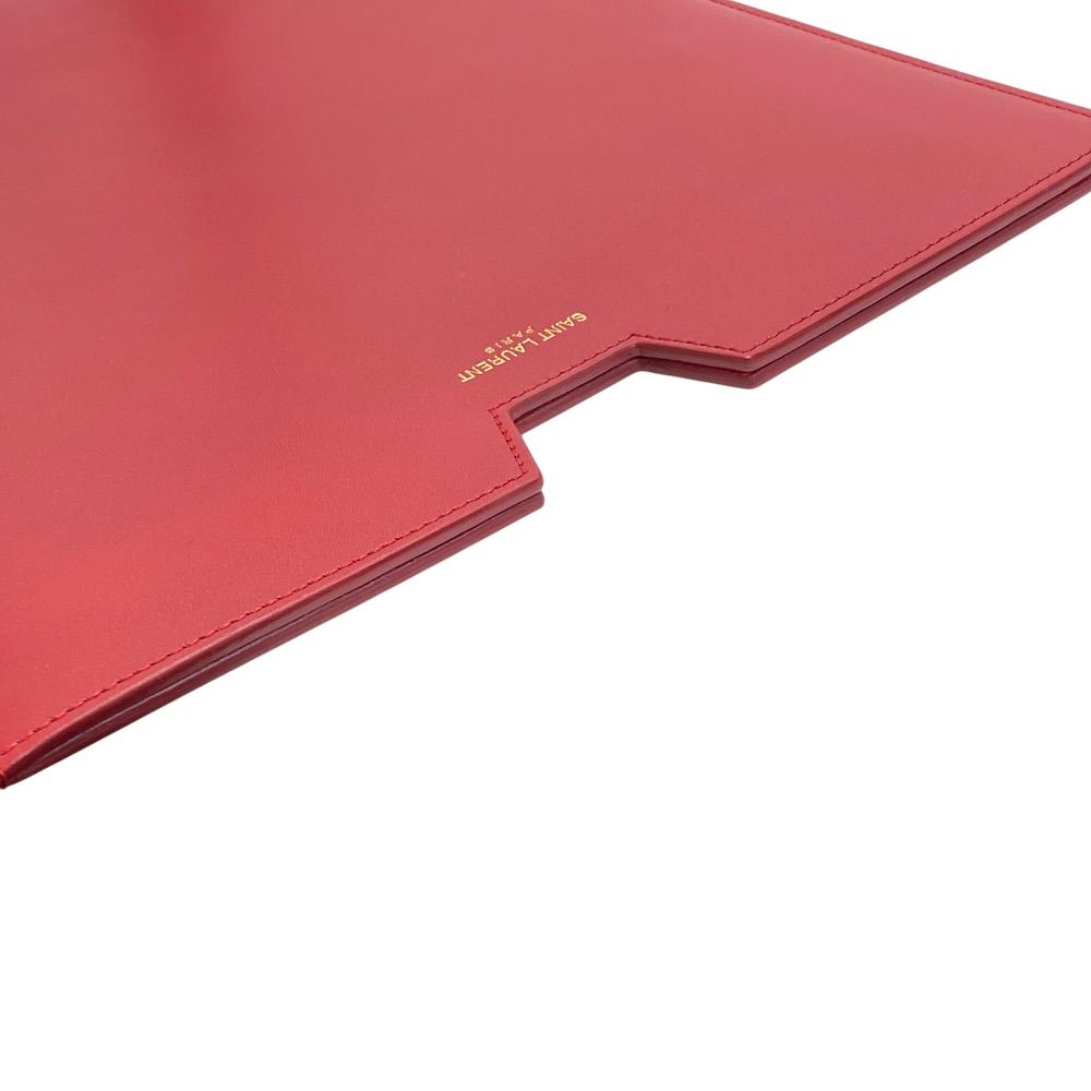 Saint Laurent iPad Case Tablet Pouch Leather Red Practical — view 5