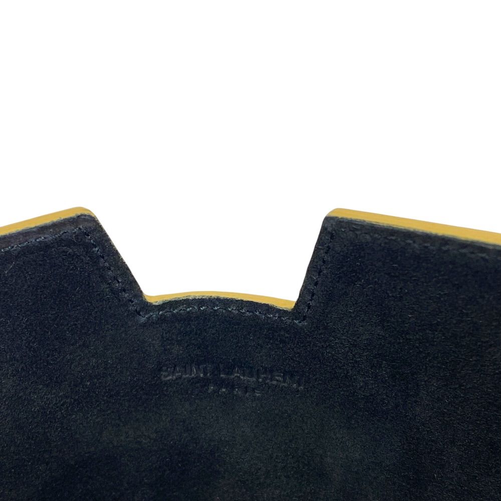 Saint Laurent iPad Case Tablet Pouch Leather Metallic Gold Practical — view 7