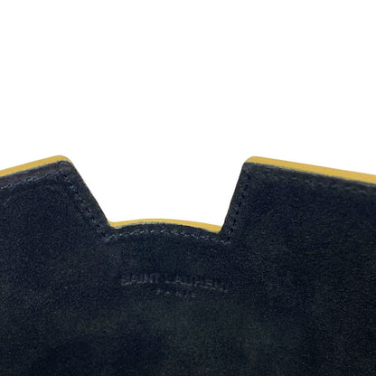 Saint Laurent iPad Case Tablet Pouch Leather Metallic Gold Practical — view 7