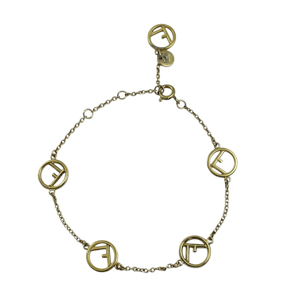 Fendi Is Bracelet Rhinestone Gold Feminine Accent — view 2