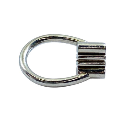 Loewe Single Anagram Ring Cube Silver Mode Accent — view 4