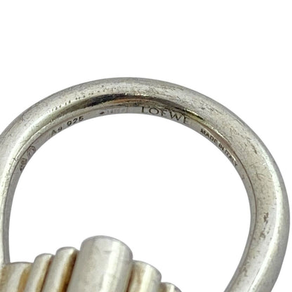 Loewe Single Anagram Ring Cube Silver Mode Accent — view 8