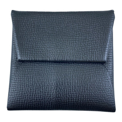 Hermes Epsom Calvi Coin Case Pass Wallet Leather Black Practical