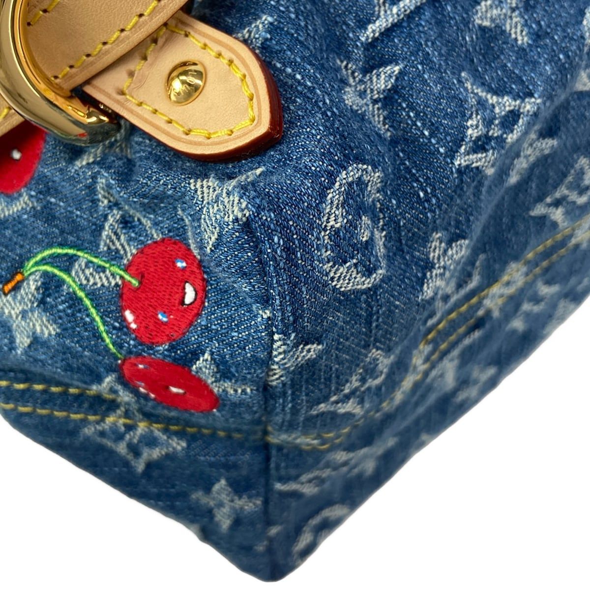 Louis Vuitton Backpack Monogram Cherry LV Takashi Murakami Venice Denim — view 9