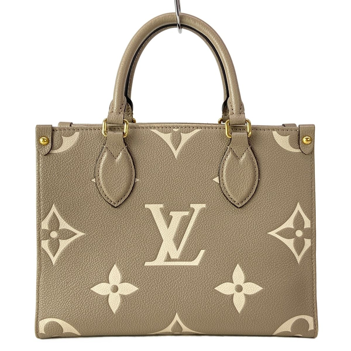Louis Vuitton Tote by the Pool On The Go PM Cream Leather Cowhide