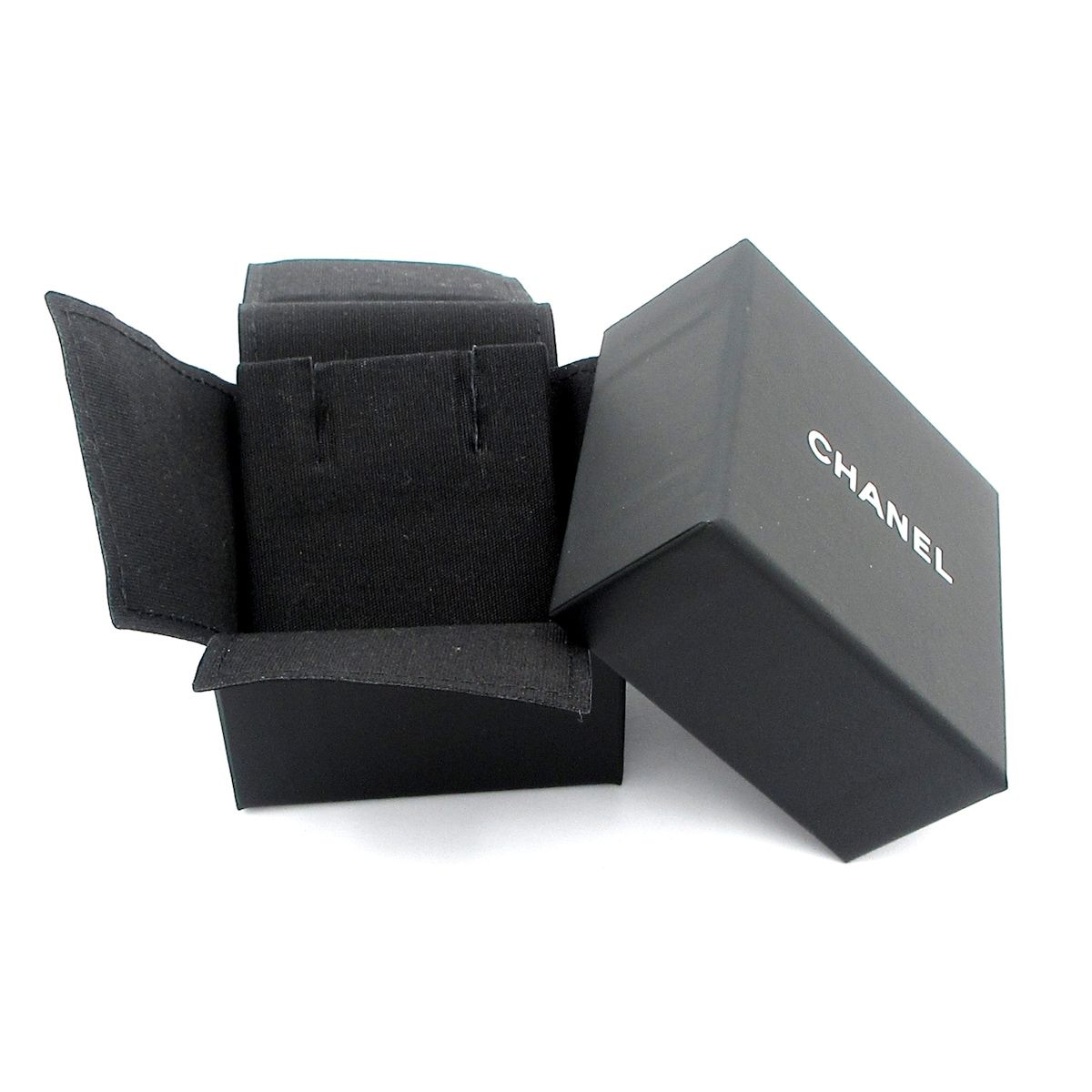 Chanel Earrings Leather Pink Gold Black Quilted Bag Motif — view 7