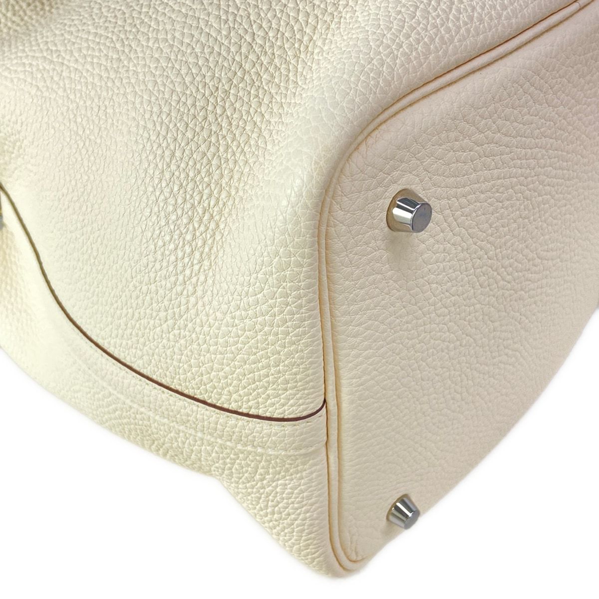 Hermes Tote Picotin Lock Eclat Nata Joanne Poussin Silver — view 7