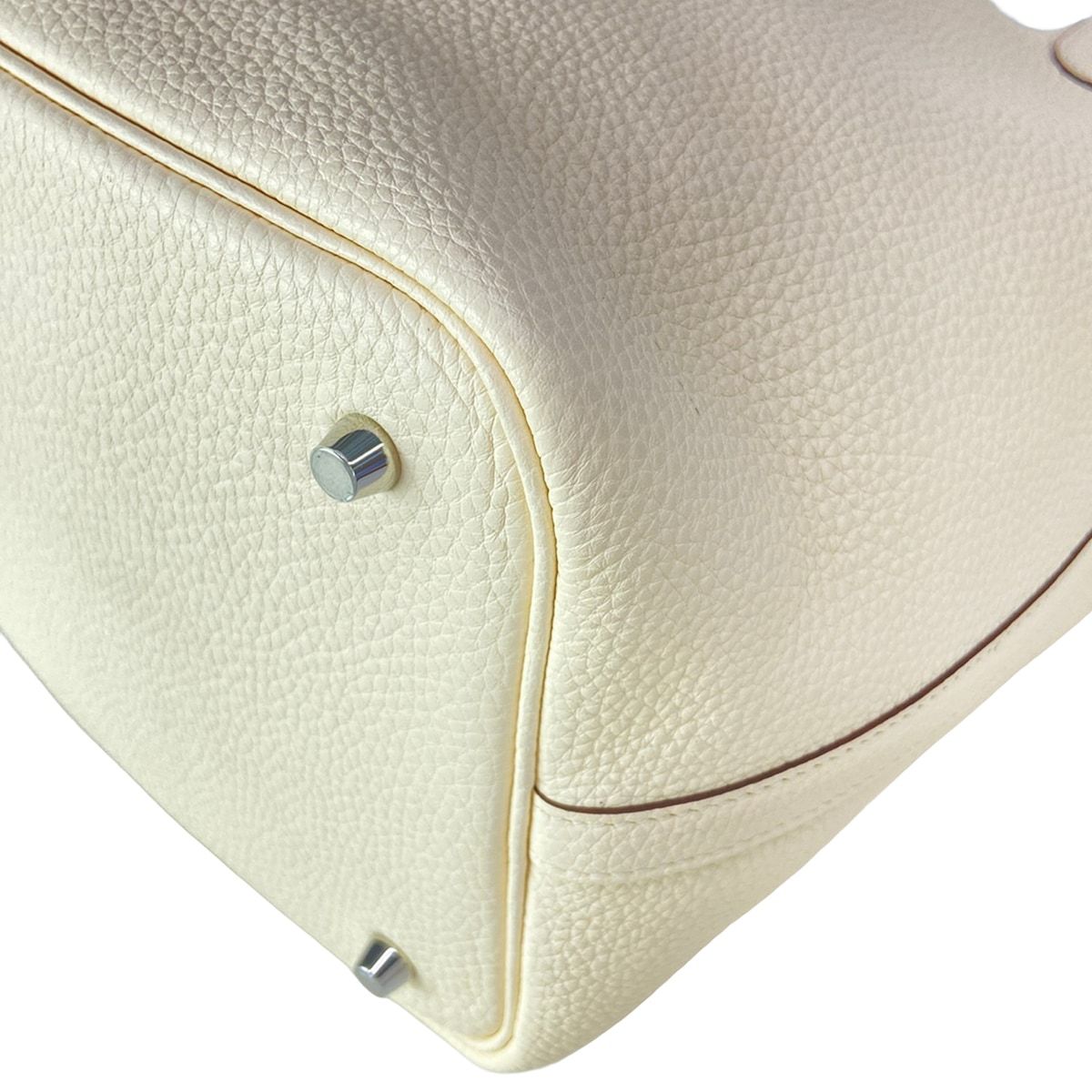 Hermes Tote Picotin Lock Eclat Nata Joanne Poussin Silver — view 8