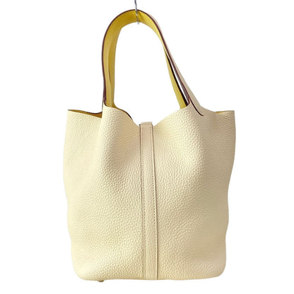 Hermes Tote Picotin Lock Eclat Nata Joanne Poussin Silver — view 4