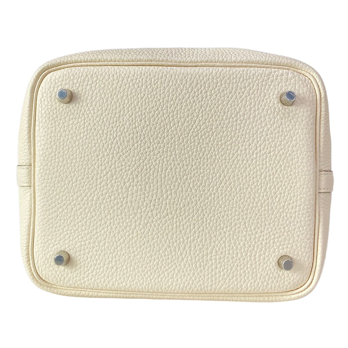 Hermes Tote Picotin Lock Eclat Nata Joanne Poussin Silver — view 5
