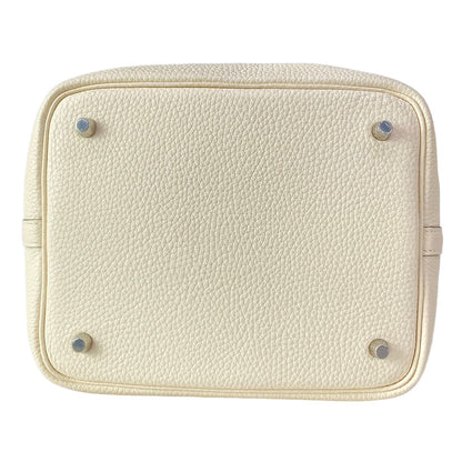 Hermes Tote Picotin Lock Eclat Nata Joanne Poussin Silver — view 5