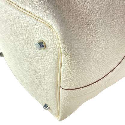 Hermes Tote Picotin Lock Eclat Nata Joanne Poussin Silver — view 6