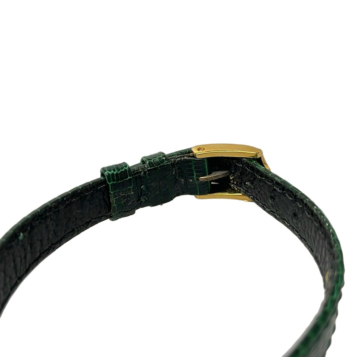 Gucci Watch Sherry Embossed Leather White Green — view 5