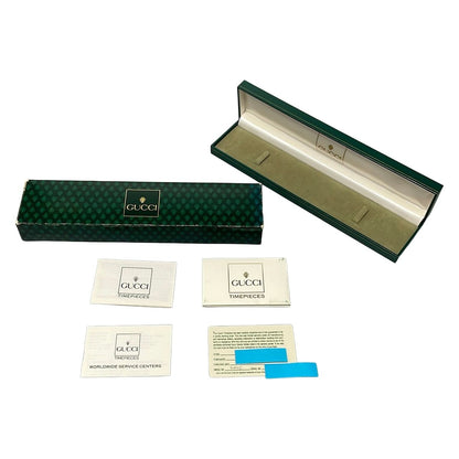 Gucci Watch Sherry Embossed Leather White Green — view 7