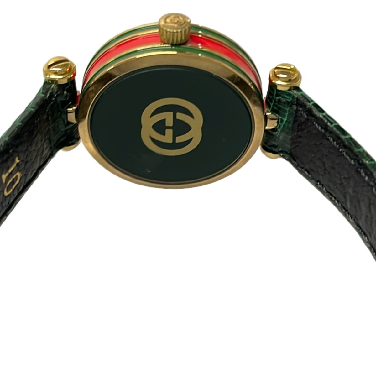Gucci Watch Sherry Embossed Leather White Green — view 4