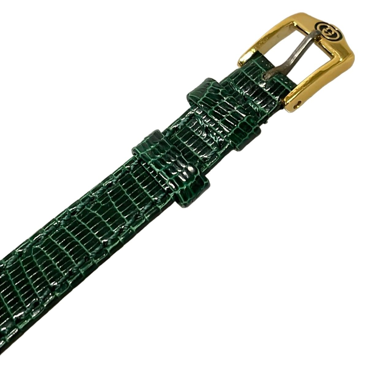 Gucci Watch Sherry Embossed Leather White Green — view 6