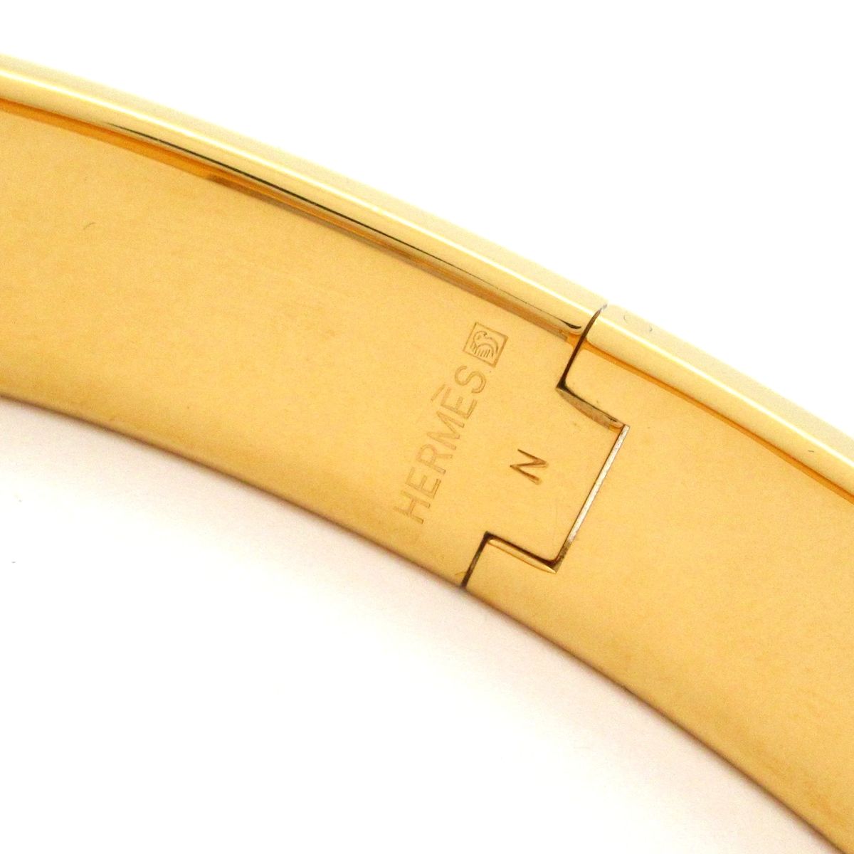 Hermes Bangle Click Gold Black Bracelet — view 4