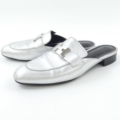 Hermes Trocadero Sandals Silver — view 3