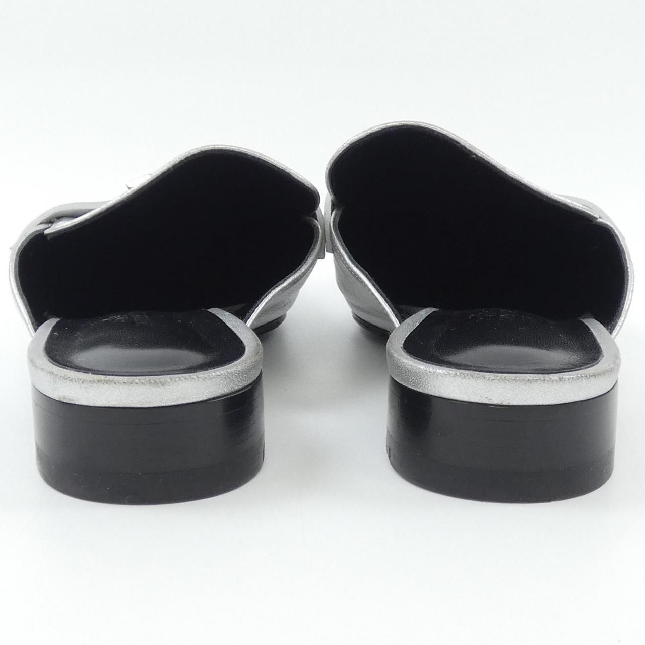 Hermes Trocadero Sandals Silver — view 5