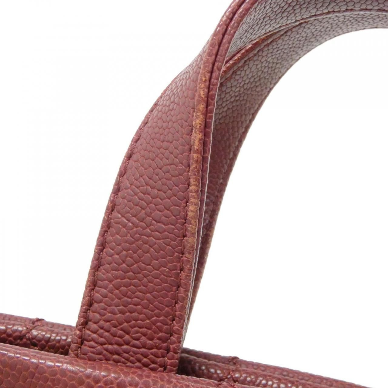 Chanel Bag Handbag Burgundy — view 7