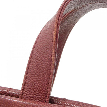 Chanel Bag Handbag Burgundy — view 7