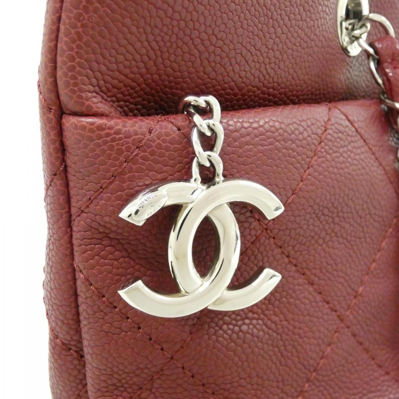 Chanel Bag Handbag Burgundy — view 4