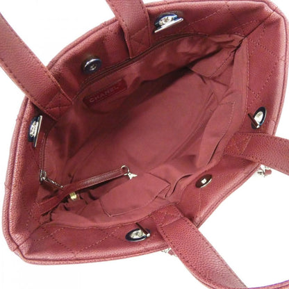 Chanel Bag Handbag Burgundy — view 9