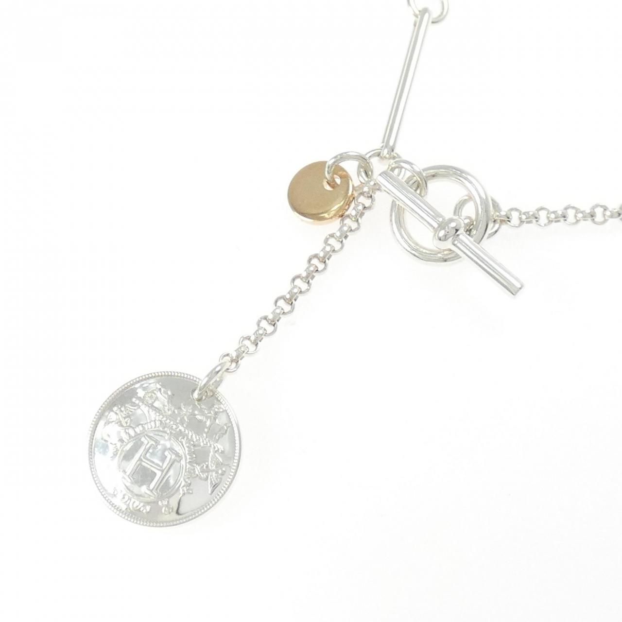Hermes Exlibris Necklace Gold — view 3