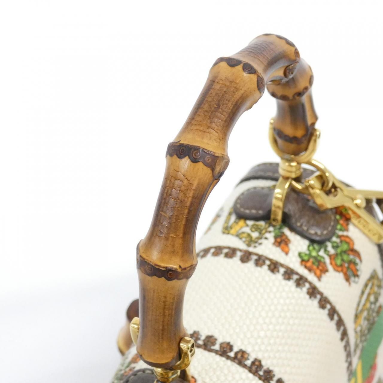 Gucci Bamboo Bag Handbag Ivory — view 5