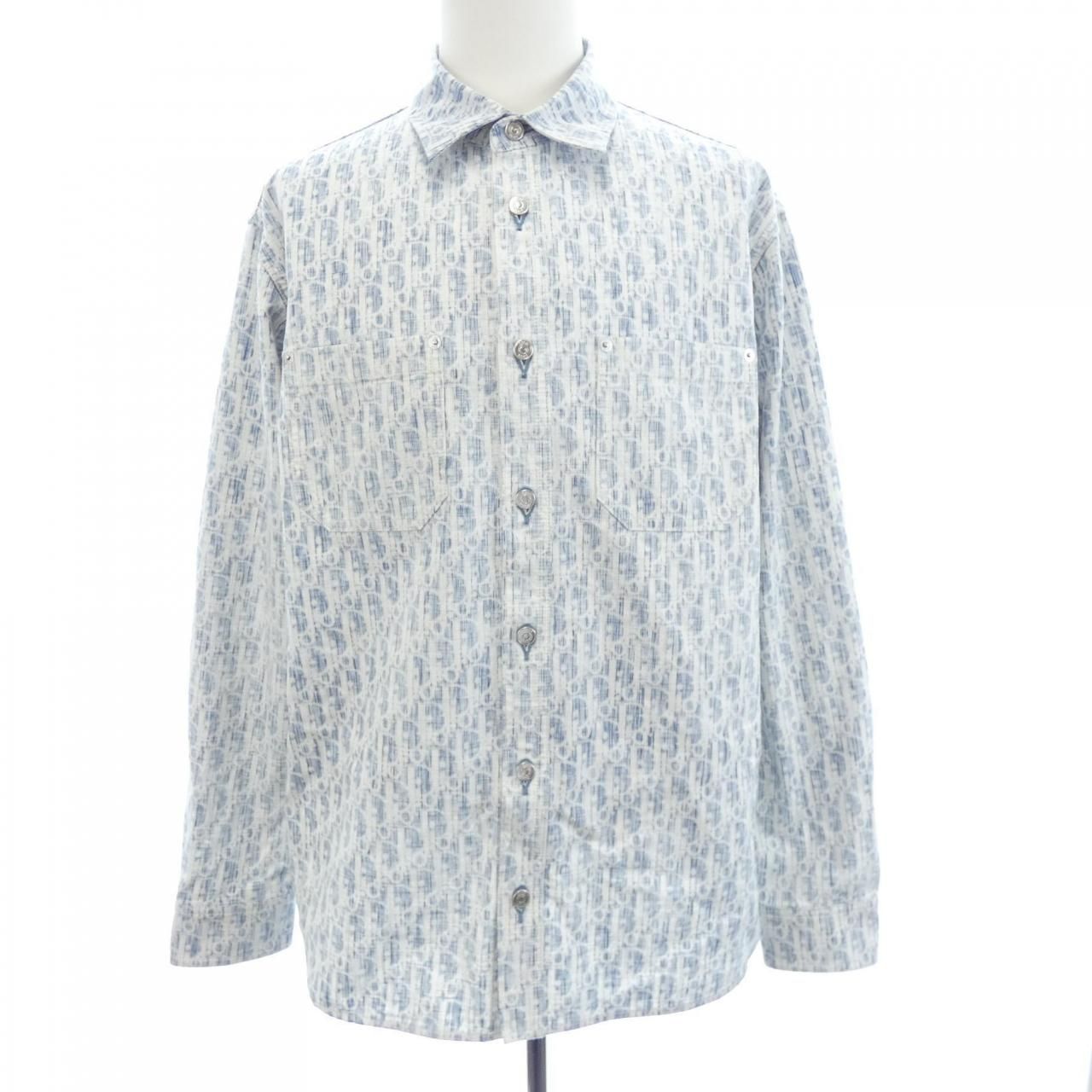 Dior Oblique Kasuri Cotton Denim Shirt
