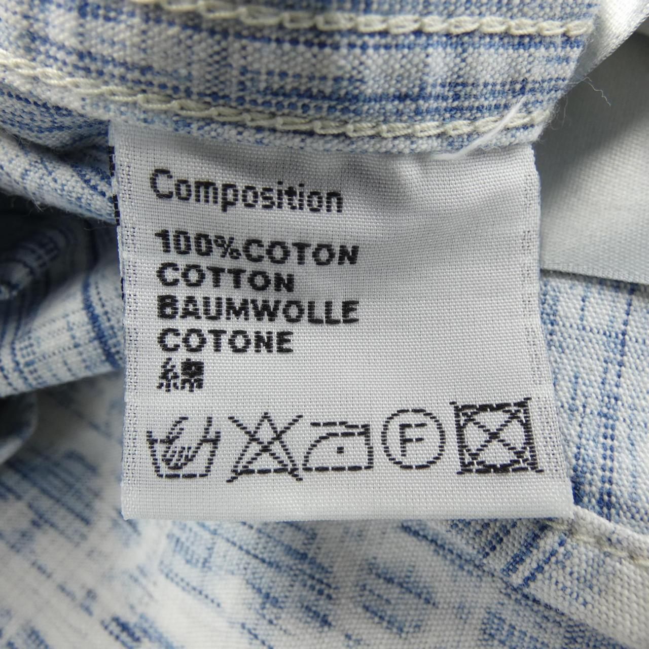 Dior Oblique Kasuri Cotton Denim Shirt — view 3