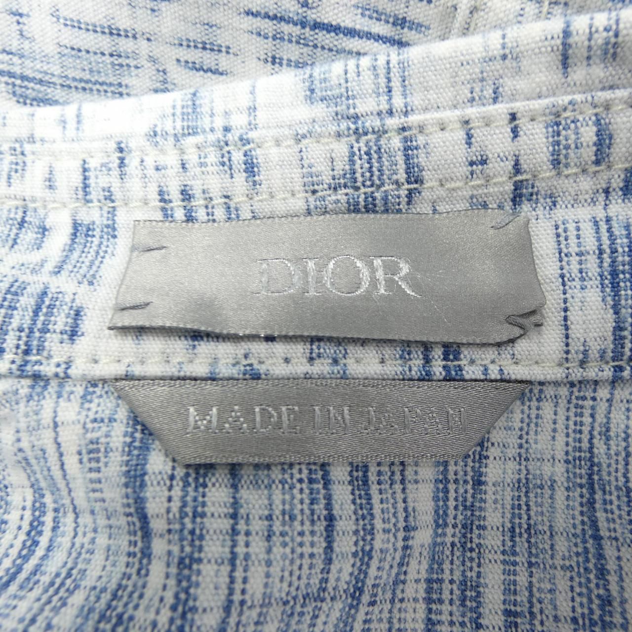 Dior Oblique Kasuri Cotton Denim Shirt — view 4