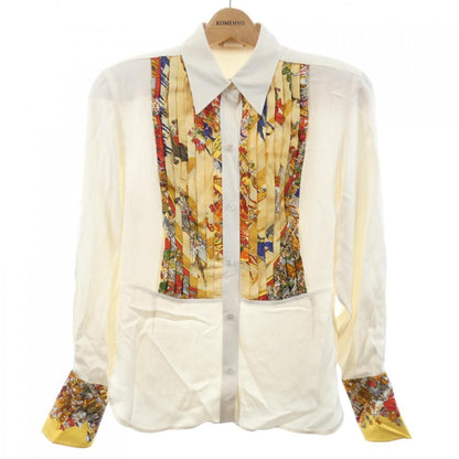 Hermes Vintage Cirque Molier Twill Rene Shirt