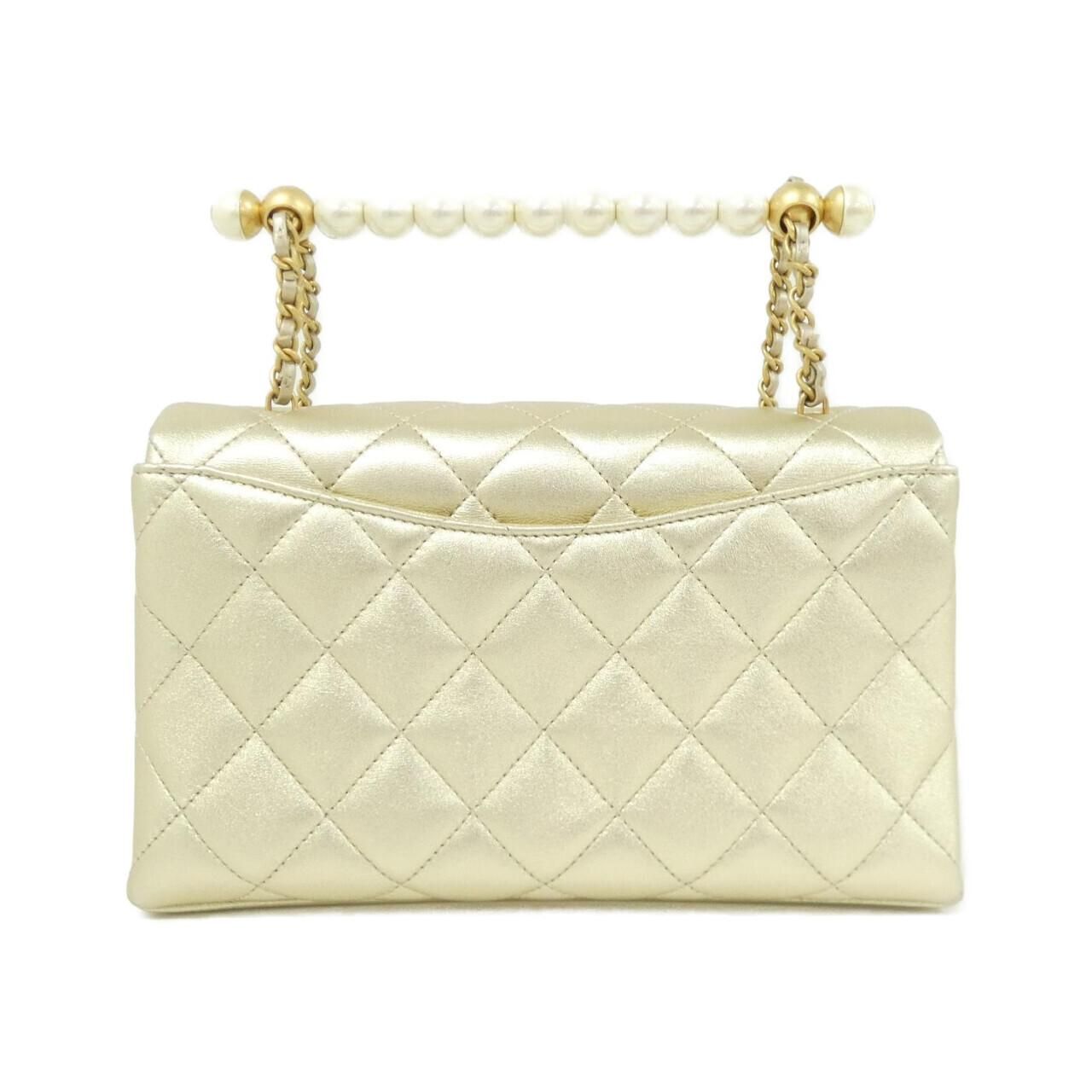 Chanel Bag Handbag Gold — view 2