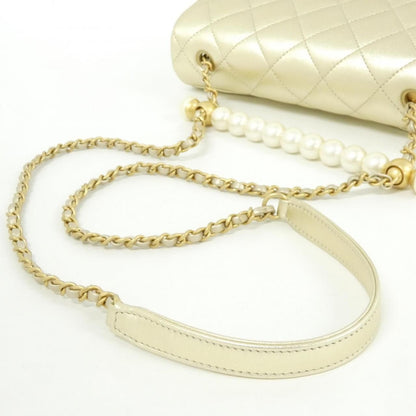 Chanel Bag Handbag Gold — view 5